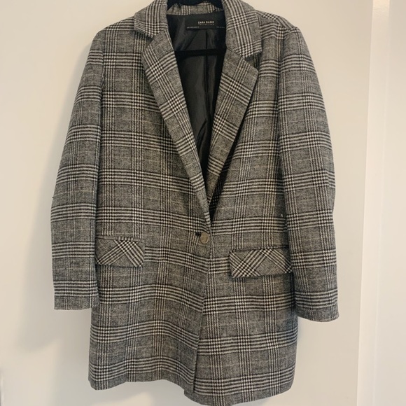 Zara Jackets & Blazers - Zara Check Coat